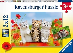 Ravensburger Yavru Kediler 2x12 Parça Puzzle 076260