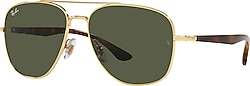Ray-Ban 3683 001/31 Gold-Green Erkek Güneş Gözlüğü