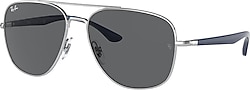 Ray-Ban 3683 003/B1 Silver-Dark Grey Erkek Güneş Gözlüğü