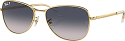 Ray-Ban 3733 001/78 Gold-Blue Polarize Güneş Gözlüğü