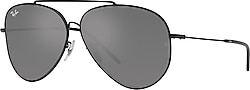 Ray-Ban Aviator Reverse R0101S 002/GS Black-Silver Aynalı Güneş Gözlüğü