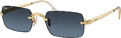 Ray-Ban By Asap Rocky 3928 001/S2 Gold-Blue Aynalı Güneş Gözlüğü