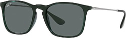 Ray-Ban Chris 4187 666381 Transparent Green-Grey Polarize Güneş Gözlüğü