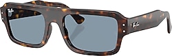 Ray-Ban Flacko 4454 902/56 Havana-Blue Güneş Gözlüğü