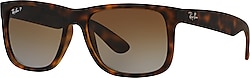 Ray-Ban Justin 4165 865/T5 Havana-Brown/Grey Polarize Güneş Gözlüğü