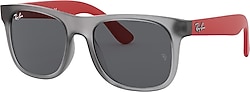 Ray-Ban Justin 9069S 705987 Transparent Grey-Dark Grey Çocuk Güneş Gözlüğü