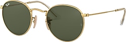 Ray-Ban Round Flat 3447N 001 Gold-Green Güneş Gözlüğü
