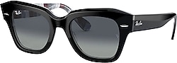 Ray-Ban State Street 2186 13183A Black-Light Grey Güneş Gözlüğü