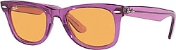 Ray-Ban Wayfarer 2140 661313 Transparent Violet-Orange Güneş Gözlüğü