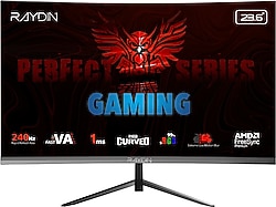 Raydın MM24RFA-240HZ 23.6" 1 ms Full HD Curved 240 Hz Oyuncu Monitörü