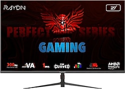 Raydın MM27RFA 27" 1 ms Full HD Curved 300 Hz Oyuncu Monitörü