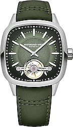 Raymond Weil Freelancer RW2790STC52051 Deri Kordon Yeşil Erkek Kol Saati