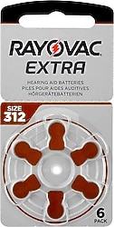 Rayovac Extra Advanced 312 Numara 6'lı İşitme Cihazı Pili