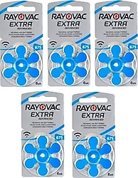 Rayovac Extra Advanced 675 Numara 6'lı 5 Paket İşitme Cihazı Pili
