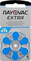Rayovac Extra Advanced 675 Numara 6'lı İşitme Cihazı Pili