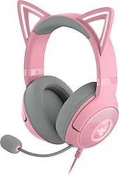 razer kraken kitty v2 猫耳 Razer Kraken Kitty V2 RZ04-04730200-R3M1 RGB 7.1 USB Kablolu Kulak