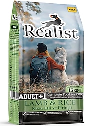 Realist Kuzu Etli ve Pirinçli 15 kg Köpek Maması