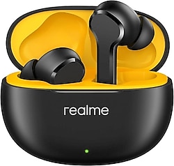 Realme Buds T100 TWS Kulak İçi Bluetooth Kulaklık Siyah