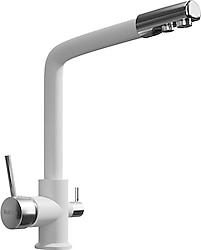 RealStone Abant Arıtmalı Kuğu Beyaz Mutfak Bataryası