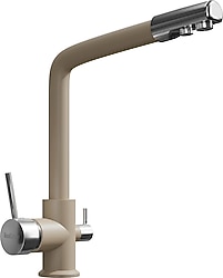 RealStone Abant Arıtmalı Kuğu Cappuccino Mutfak Bataryası