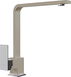 RealStone Göksu L Kuğu Krem Mutfak Bataryası