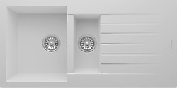 RealStone Troya P005 100 Tezgah Üstü Beyaz Granit Eviye