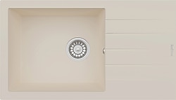 RealStone Assos P010 76 XL Tek Gözlü Krem Granit Eviye