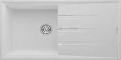 RealStone P012 Efes 100 Tezgah Üstü Beyaz Granit Eviye