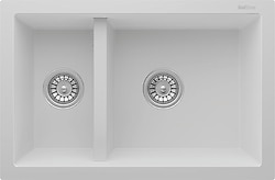RealStone Bergama P018 1.5 Gözlü Beyaz Granit Eviye
