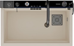 RealStone Victoria Granit Krem Akıllı Eviye