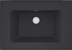 RealStone Zenith 65 Etajerli 65x45 cm Antrasit Granit Lavabo