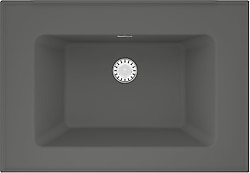 RealStone Zenith 65 Etajerli 65x45 cm Gri Granit Lavabo