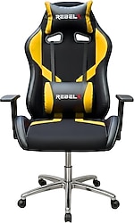 Rebelx Basic Krom Ayak Sarı Oyuncu Koltuğu
