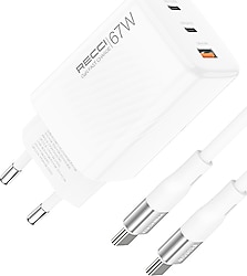 Recci RC85E 67 W Type-C Kablolu Hızlı Şarj Aleti