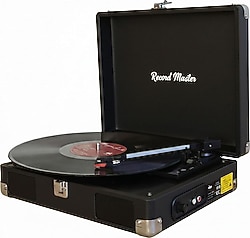 Record Master RM-311 Siyah Çantalı Retro Pikap