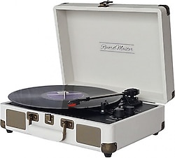 Record Master ST14012 Beyaz Çantalı Retro Pikap
