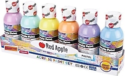 Red Apple 100 ml Pastel 6'lı Akrilik Boya Seti