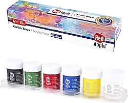 Red Apple 25 ml 6'lı Akrilik Boya Seti