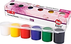 Red Apple 25 ml 6 Renk Kumaş Boyası