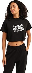 Reebok Check Kısa Kollu Bisiklet Yaka Crop Tişört