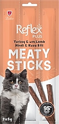 Reflex Meaty Sticks Hindili ve Kuzu Etli 3x5 gr Kedi Ödül Çubuğu