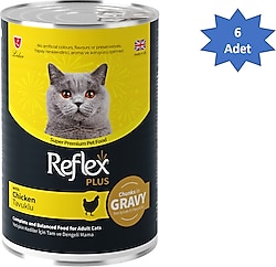 Reflex Plus Gravy 400 gr 6'lı Yetişkin Konserve Kedi Maması