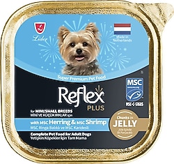 Reflex Plus Jelly Ringa Balıklı ve Karidesli 85 gr Küçük Irk Yetişkin Konserve Köpek Maması