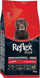Reflex Plus Kuzu Etli 12 kg Orta ve Büyük Irk Yaşlı Köpek Maması