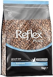 Reflex Plus Somonlu 1 kg Kısırlaştırılmış Yetişkin Kedi Maması