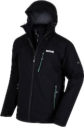 Regatta Wentwood II 3IN1 Kapüşonlu Siyah Erkek Mont