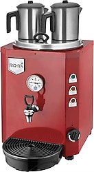 Remta DE12 Jumbo Çift Demlikli Kırmızı 13 lt Çay Kazanı
