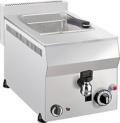 Remta R112CE Tahliye Musluklu Doğalgaz'lı 8 lt Endüstriyel Fritöz