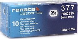 Renata 377 SR626SW 10'lu 1.55V Alkalin Düğme Pil