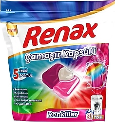 Renax 5 Faktör Kapsül Çamaşır Deterjanı 30'lu